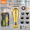 RAF R.4212 All-Metal Hair Clipper – Multifunctional Rechargeable T-Blade Trimmer for Men with LED Display