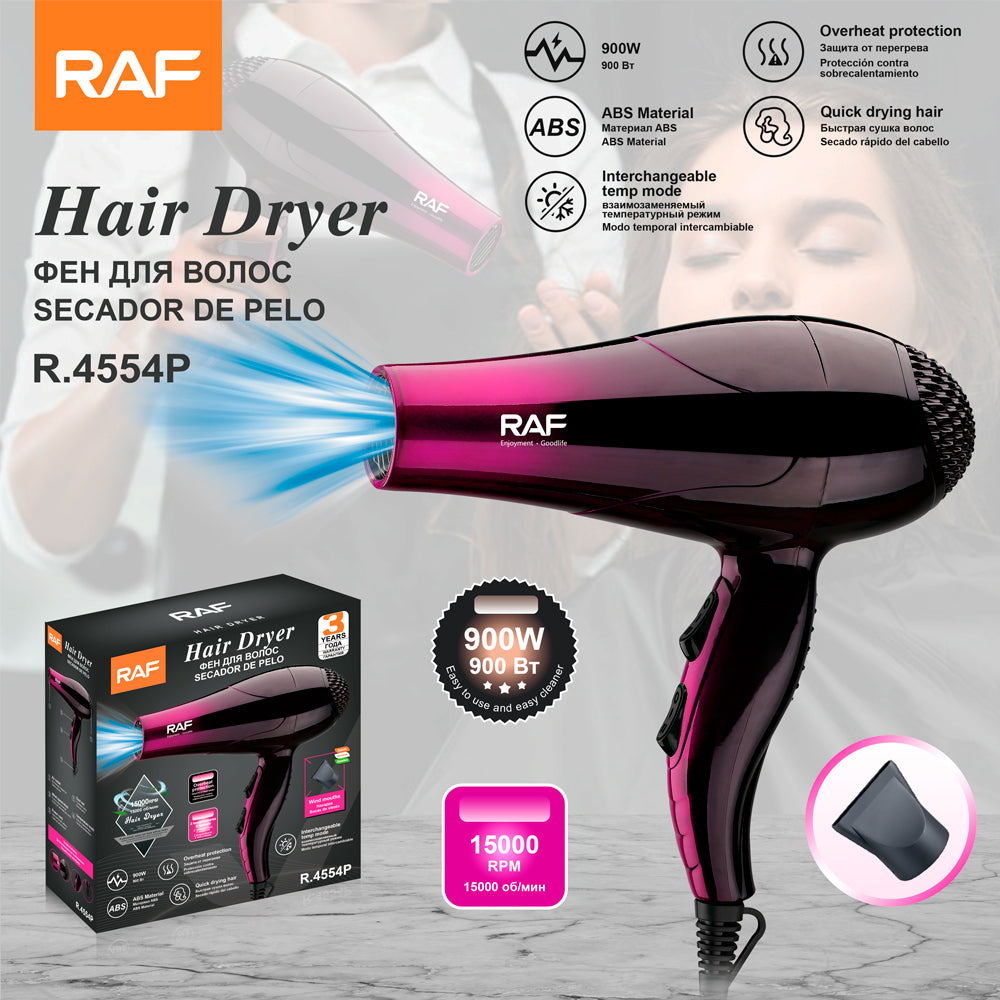 Professional Hair Dryer RAF R.4554 – Reliable Salon Performance for Home & Professional Use
