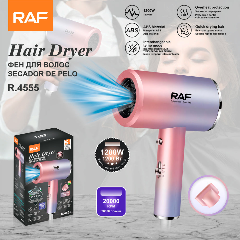 Professional Hair Dryer & Straightener Set, RAF R.4555 – Complete Hair Styling Solution