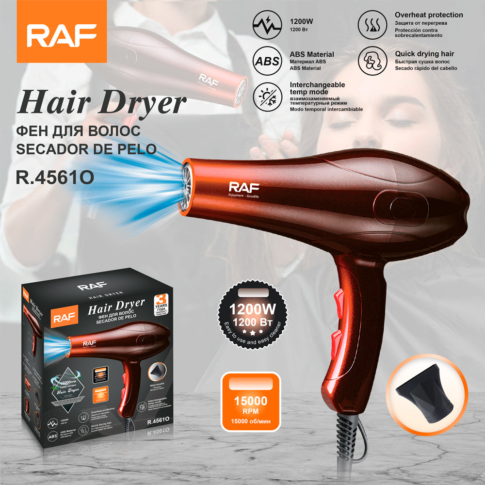 High-Speed Hooded Blow Dryer RAF R.4561 – Professional Salon Performance