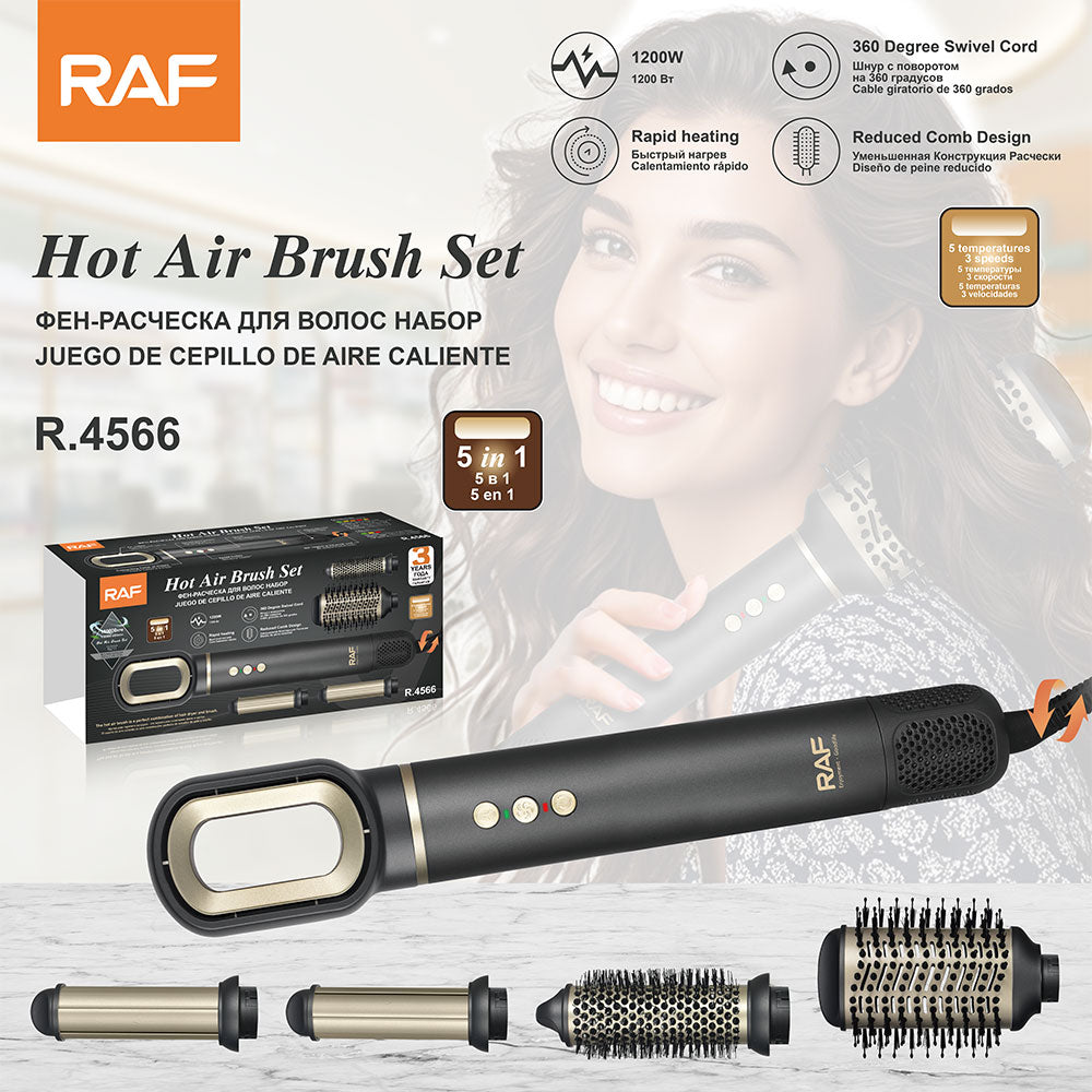 5-in-1 Air Hair Styler RAF R.4566  – Complete Professional Hair Styling System