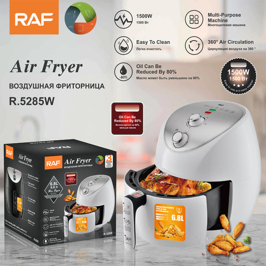 RAF 6.8L Multi-Functional Digital Air Fryer (R.5285) – 1500W Oil-Free Convection Oven & Dehydrator