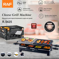 Smokeless Electric BBQ Grill Plate RAF R.5425  – 1500W Non-Stick Barbecue Baking Pan | Indoor & Outdoor Electric Grill