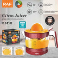 RAF R.611 Electric Fruit Juicer – 30W Automatic Orange Juicer with 5-Speed Control