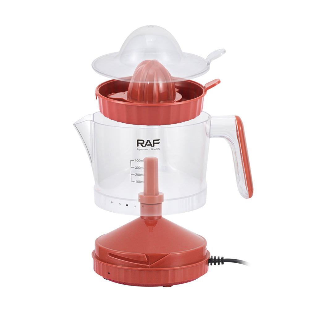 RAF R.611 Electric Fruit Juicer – 30W Automatic Orange Juicer with 5-Speed Control