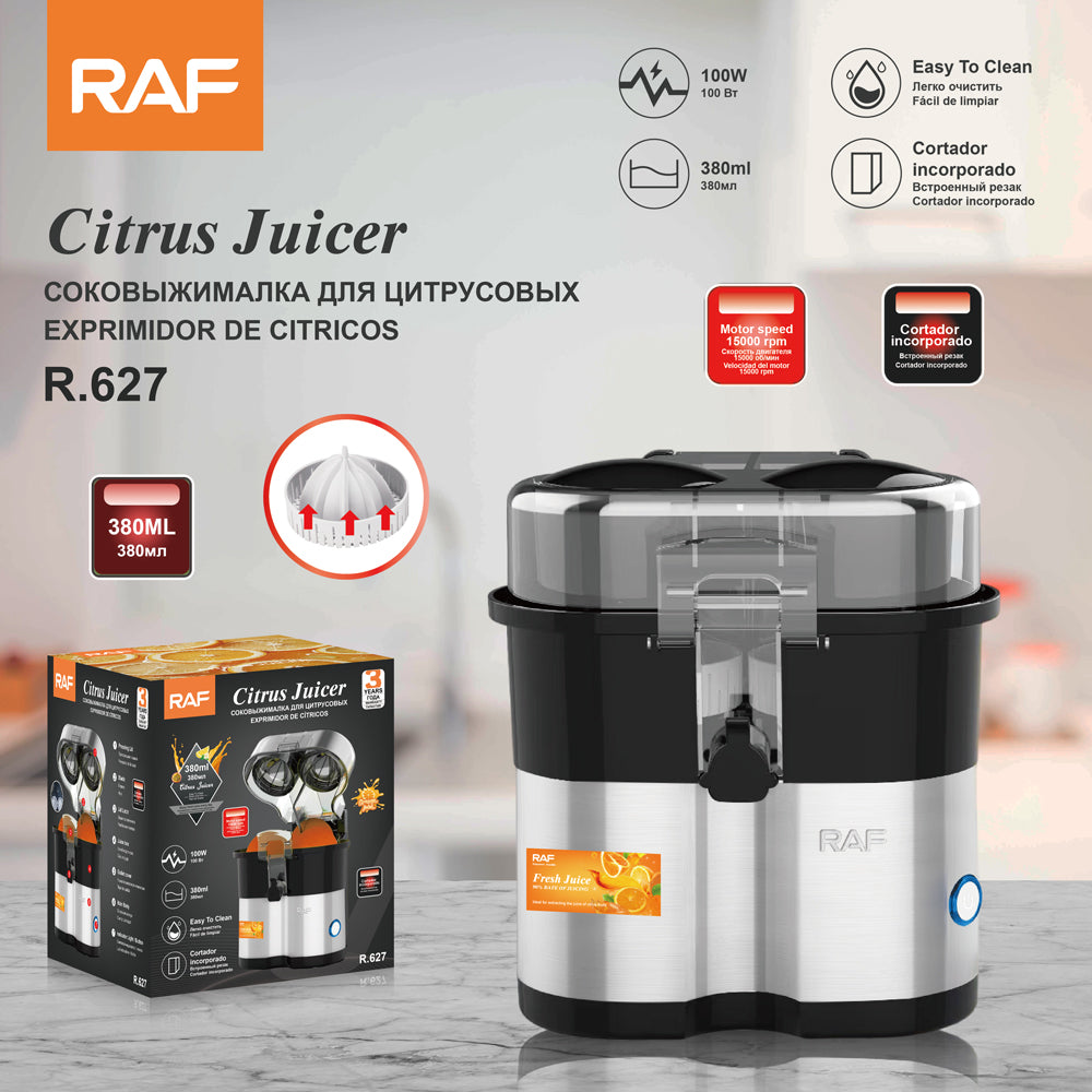 RAF R.627 Automatic Citrus Juicer 380ML – Easy-to-Clean Orange & Lemon Squeezer