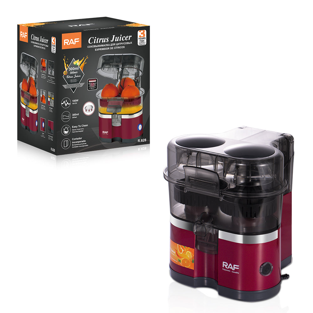 RAF Compact Citrus Juicer 300ML – Automatic Orange Extractor with Built-In Cutter {R.689}