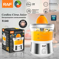 RAF R.640 Portable USB Electric Juicing Blender – 45W Rechargeable Slow Juicer