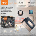 RAF R.6641 300W Hand Mixer 5-Speed – Electric Egg Beater with Stainless Steel Attachments