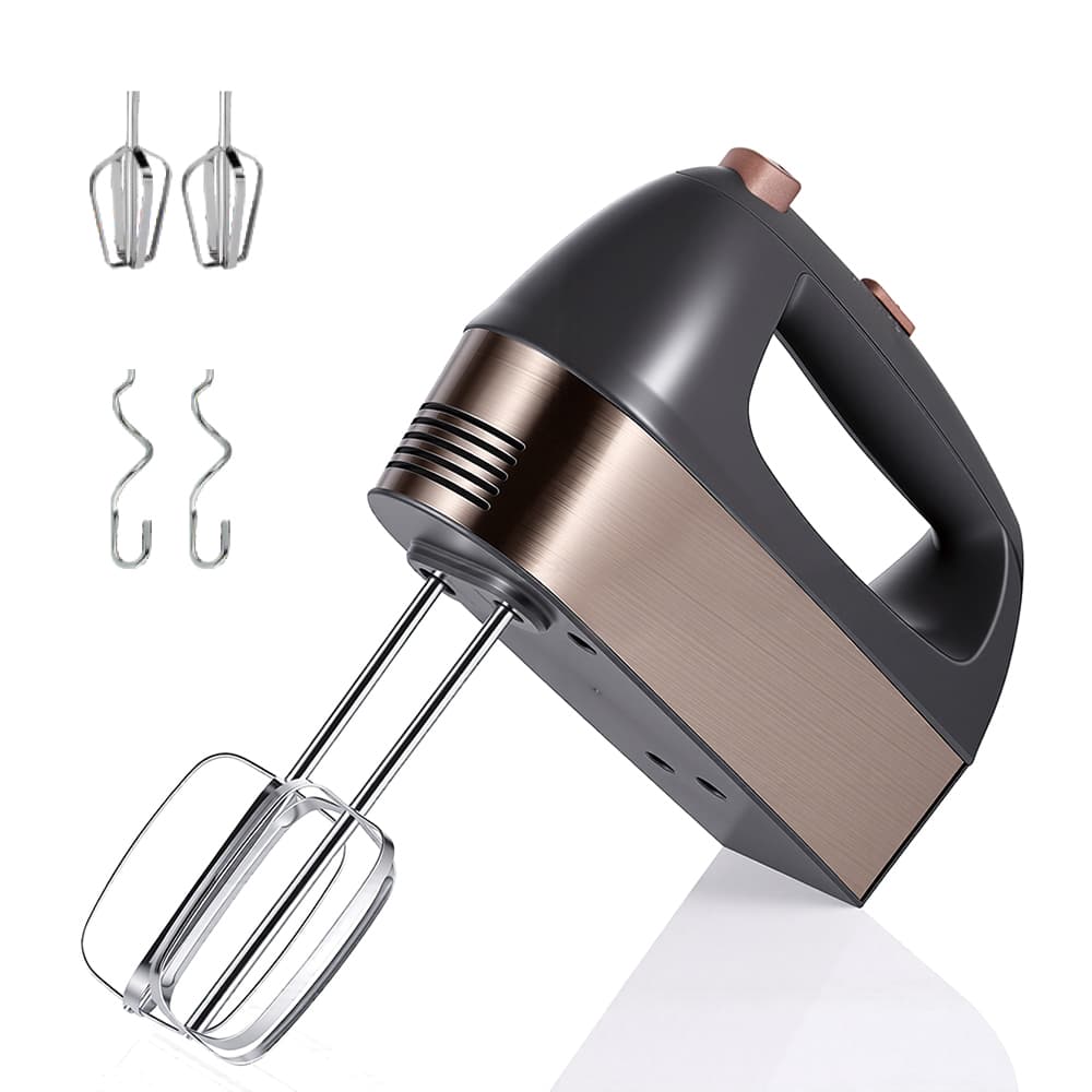 RAF R.6641 300W Hand Mixer 5-Speed – Electric Egg Beater with Stainless Steel Attachments