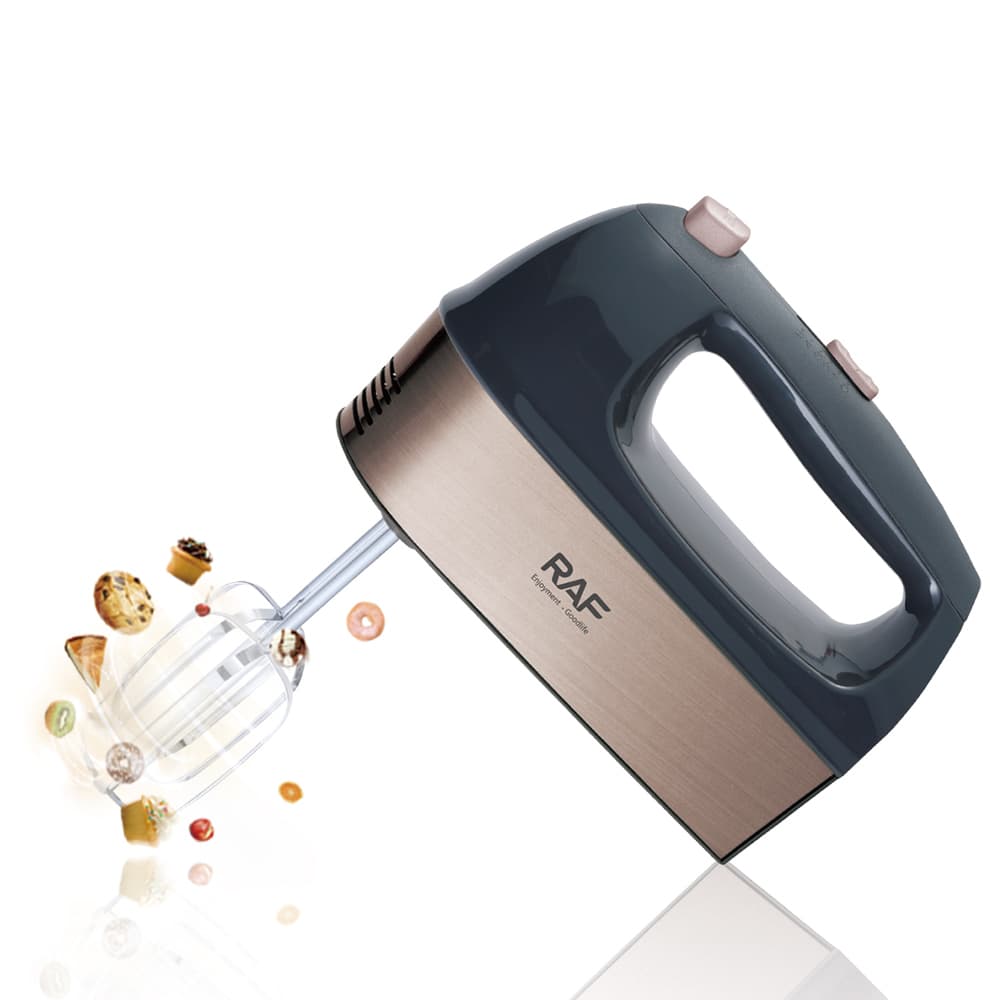 RAF R.6641 300W Hand Mixer 5-Speed – Electric Egg Beater with Stainless Steel Attachments