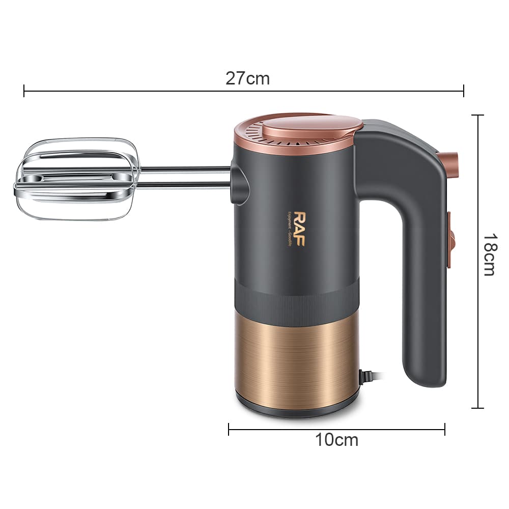 RAF R.6642 300W Hand Mixer – 5 Speed Electric Egg Beater & Dough Mixer
