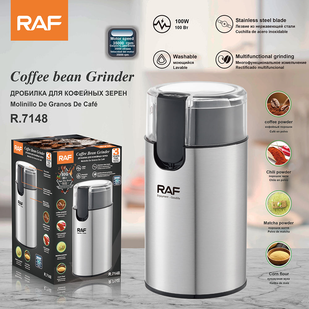 Multi-Purpose Electric Grinder RAF R.7148  – Coffee, Spices, Nuts & Cereal Powder Machine