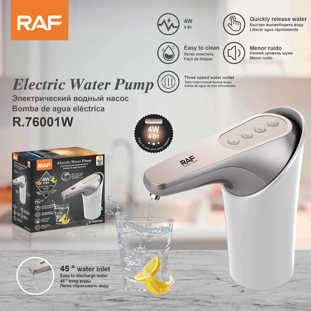 RAF 4W USB Rechargeable Automatic Water Dispenser Pump – Portable Bottle Water Pump (R.76001)