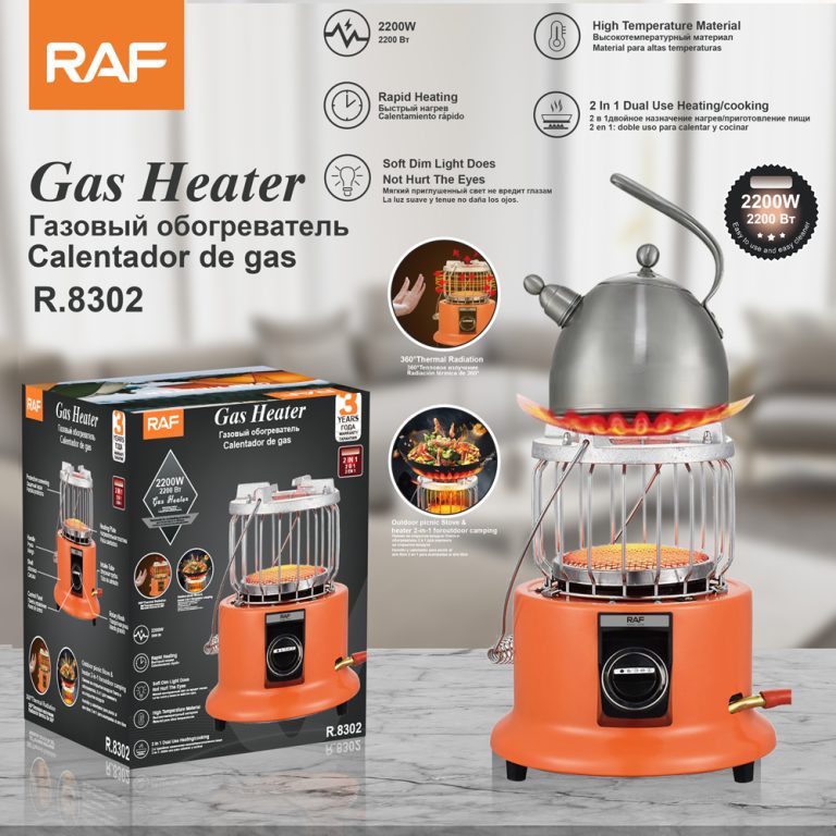 Portable Gas Camping Stove & Heater RAF R.8302 3KW – Reliable Heating and Cooking Anywhere