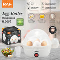 Electric Egg Boiler & Steamer RAF R.0052  – 7 Egg Capacity Automatic Cooker with 350W Fast Heating & Auto Shut-Off