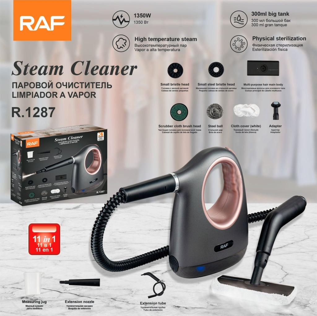 Steam Cleaner RAF R.1287- High Pressure Deep Cleaning Steamer for Home, Kitchen, Car & Upholstery