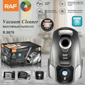 Canister Vacuum CleanerRAF R.8679 – 2000W High Power Vacuum with LED Display & Auto Cord Rewind