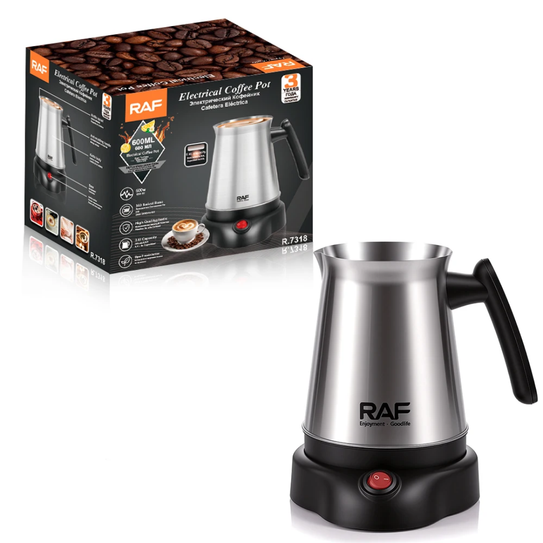 RAF R.7318 Electric Kettle 0.6L – 600W Fast Heating Compact Design