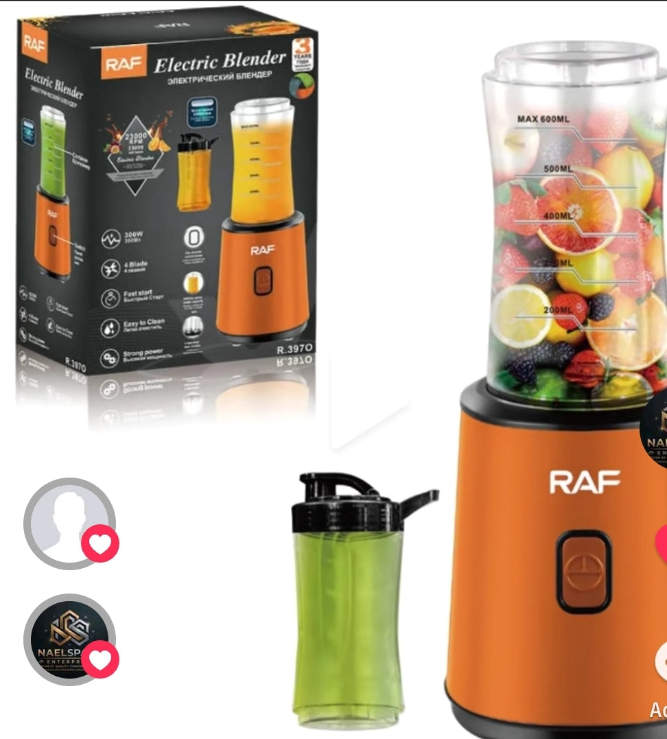 High-Speed Personal Blender | 600ml Sports Bottle | 300W, 23000 RPM